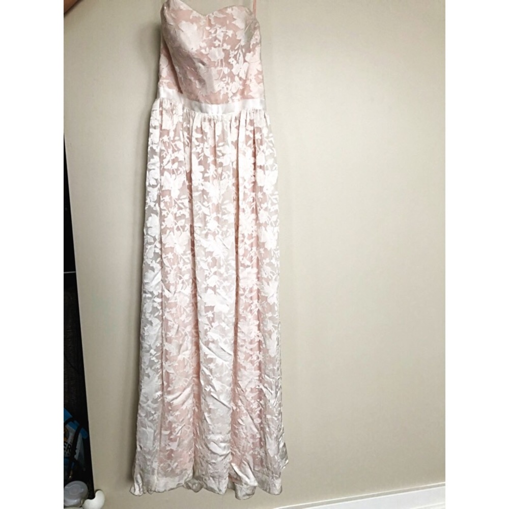 Beautiful white and pink maxi